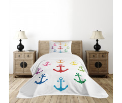 Colorful Marine Bedspread Set