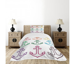 Anchors Sailing Crusie Bedspread Set