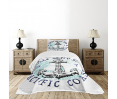 Pacific Coast Emblem Bedspread Set