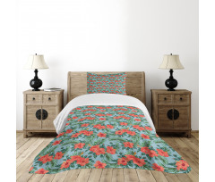 Summer Aloha Flourish Bedspread Set