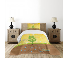 Cartoon Oxygen Sun Bedspread Set