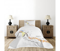DNA Gene Genome Bedspread Set