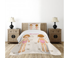 Cartoon Children Bedspread Set