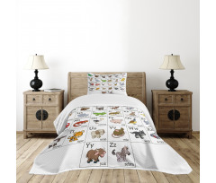 Alphabet Chart Bedspread Set