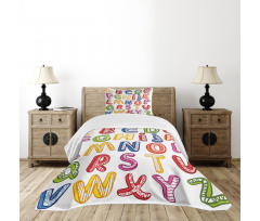 3D Letters ABC Bedspread Set