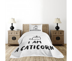 Humorous Writing Bedspread Set