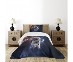 Realistic Space Suit Bedspread Set