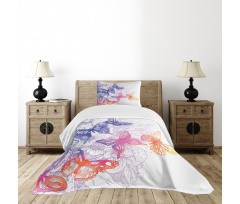 Fantasy Butterflies Bedspread Set