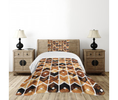 Tribal Chevron Lines Bedspread Set