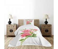 Pink Peonies Bouquet Bedspread Set