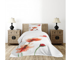 Colorful Wildflowers Bedspread Set