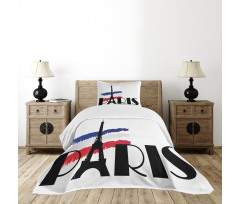 Paris Eiffel Tower Image Bedspread Set