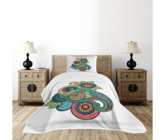 Floral Zentangle Bedspread Set