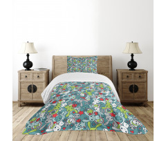 Kawai Bunnies Happy Bedspread Set