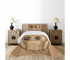 Owl Big Eyes Bedspread Set