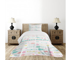 Pastel Boho Art Bedspread Set