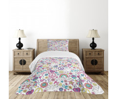 Sixties of Peace Bedspread Set