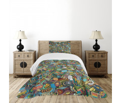 Social MediDevices Bedspread Set