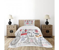 London Double Decker Bus Bedspread Set