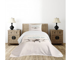 Tropical Summer Plane Bedspread Set