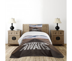 Road Trip Words Art Bedspread Set