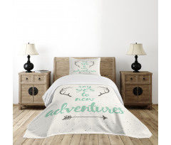 Words Antlers Arrows Bedspread Set