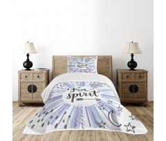 Free Spirit Star Moon Bedspread Set