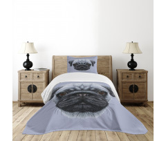 Young Puppy Giant Eyes Bedspread Set