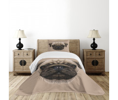 Pet Animal Art Design Dog Bedspread Set