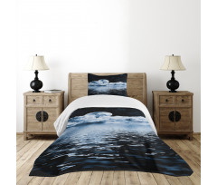 Moon Sets over Clouds Bedspread Set