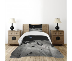 Earth Seen from the Moon Bedspread Set