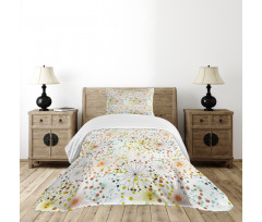 Lines with Vibrant Dot Bedspread Set