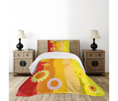 Wheat Farm House Theme Bedspread Set