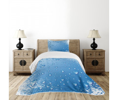 Realistic Water Bubbles Bedspread Set