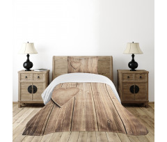 Rustic Heart Bedspread Set