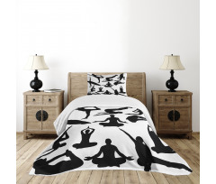 Yoga Postures Body Bedspread Set