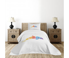 Marine Animal Design Bedspread Set