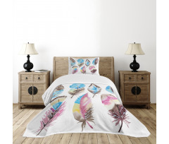 Abstract Boho Artwork Bedspread Set