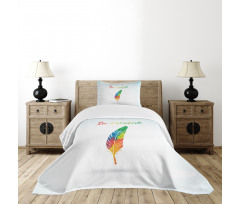 Rainbow Quill Creative Bedspread Set