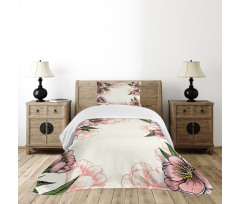 Botanical Spring Flowers Bedspread Set