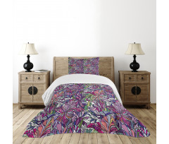 Tropical Jungle Bouquet Bedspread Set