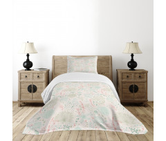 Soft Toned Nature Theme Bedspread Set