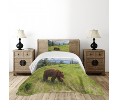 Fur Animal Nature Habitat Bedspread Set