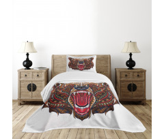 Head with Patterns Bedspread Set