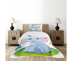 Elephant on the Meadow Bedspread Set