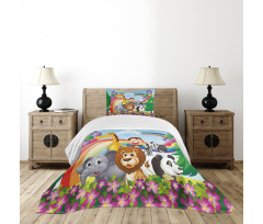 Animals at the Hilltop Bedspread Set