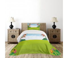 Monkeys on Vines Bedspread Set