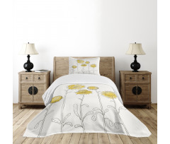 Hand Drawn Botany Bedspread Set