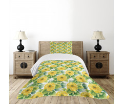 Gardening Plant Bedspread Set