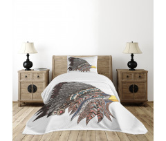 Tribal Feathered Hippie Bedspread Set